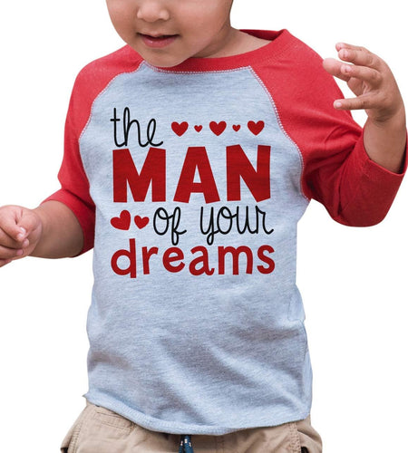 Boy'S Valentine'S Day Toddler Vintage Baseball Tee