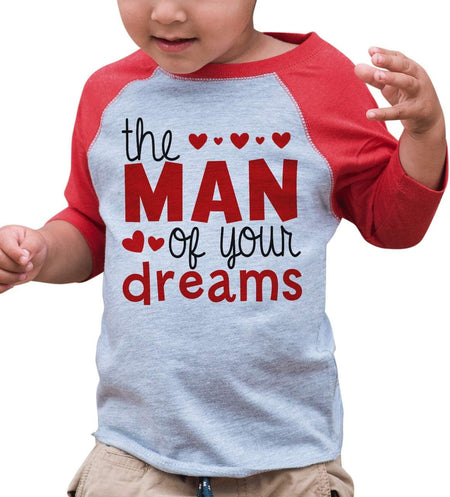 Boy'S Valentine'S Day Toddler Vintage Baseball Tee