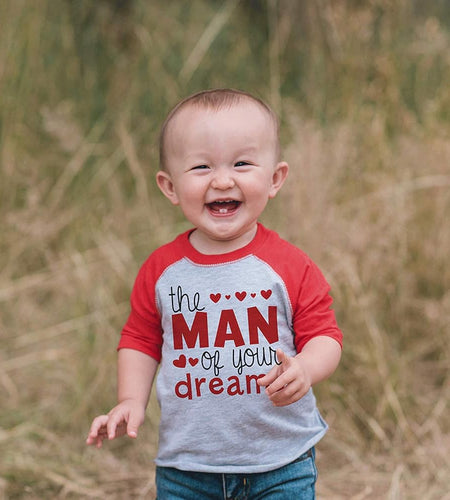 Boy'S Valentine'S Day Toddler Vintage Baseball Tee